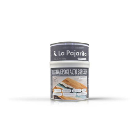KIT RESINA EPOXI ALTO ESPESOR 700 GR (A+B) LA PAJARITA 154575 UNIDAD