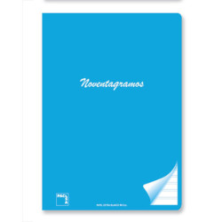 LIBRETA PACSA NOVENTAGRAMOS FOLIO 48H CUADROS 4*4 AZUL 20037 ^