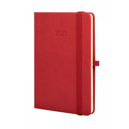 AGENDA ANUAL FINOCAM25 TEXTURA M4 (118*168) SVH 2025 ROJO+ 881743025