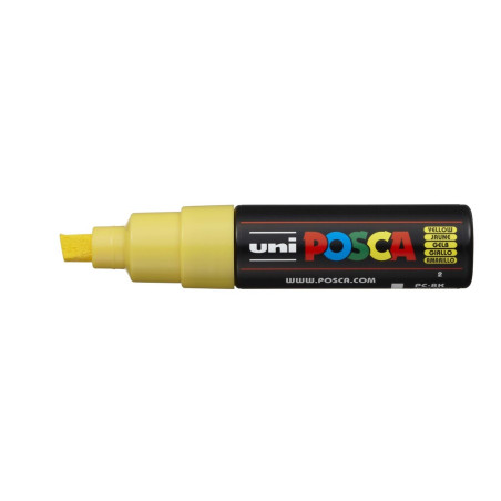 MARCADOR UNI-BALL POSCA PC-8K BISEL GRUESO 8MM AMARILLO -2-