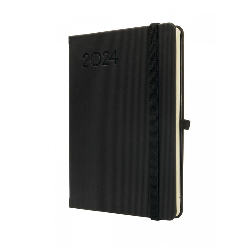 AGENDA ANUAL FINOCAM24 TEXTURA M4 1DP 2024 NEGRO+ M4 118*168 881786024