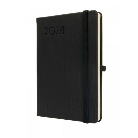 AGENDA ANUAL FINOCAM24 TEXTURA M4 1DP 2024 NEGRO+ M4 118*168 881786024