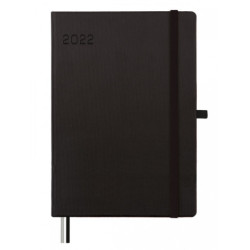 AGENDA ENCUADERNADA ANUAL TEXTURA MA5 SVV 2022 NEGRO+ FINOCAM22 882226022