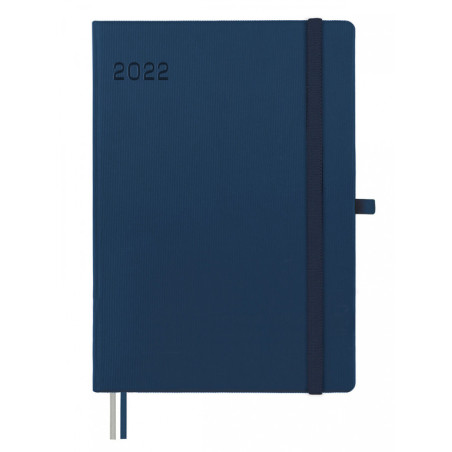 AGENDA ENCUADERNADA ANUAL TEXTURA MA5 1DP 2022 AZUL+ FINOCAM22 882241022