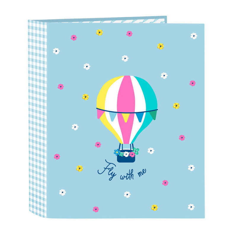 CARPETA F. 4 ANILLAS LOMO ANCHO BLACKFIT8 "FLY WITH ME" 542239657 33*27 SAFTA22