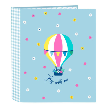 CARPETA F. 4 ANILLAS LOMO ANCHO BLACKFIT8 "FLY WITH ME" 542239657 33*27 SAFTA22