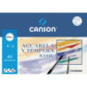 PAPEL CANSON BASIK MINIPACK 370G ACUARELA A-3 6H C 200 402 393