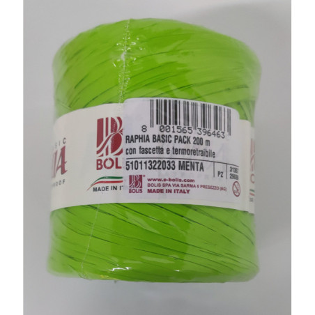 RAFIA SINTETICA FAMA 200M COLOR VERDE MENTA 51011322033
