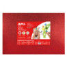 GOMA EVA BOLSA 5 H. 600X400X2MM. PURPURINA: PLATA+ORO+ROJO+VERDE+AZUL  APLI. 13436
