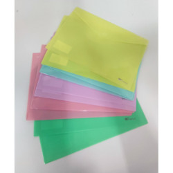 DOSSIER SOBRE VELCRO A4 FAMA PASTEL COLORES SURTIDOS 10U V021144PST