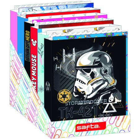 EXPOSITOR CARPETAS FOLIO 4 ANILLAS SURT INFANTIL 542270367 34*29 SAFTA22