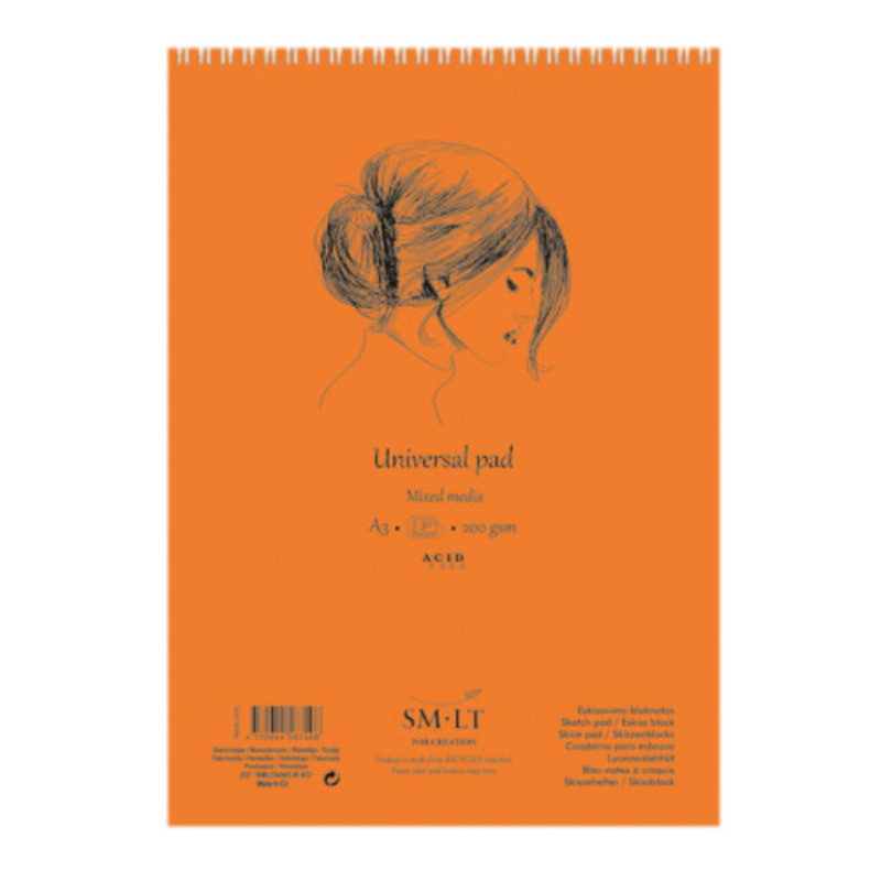 BLOC DIBUJO ESBOZO UNIVERSAL TECNICAS MIXTAS A-4 40H 200G MIXB-40TS PRECISION