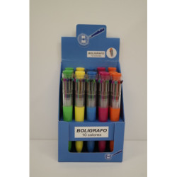 BOLIGRAFO LEBER 10 COLORES REDONDO 5 COLORES SURTIDOS 01.002