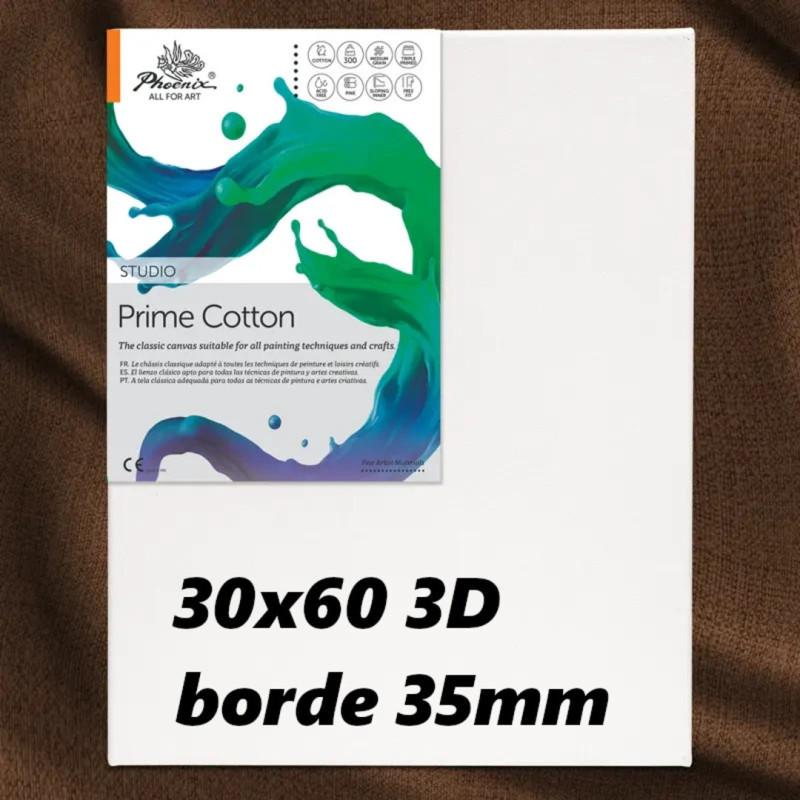 BASTIDOR C/LIENZO 3D GRUESO 30*60 PAE ECO 300G ALGODON 0203090509702