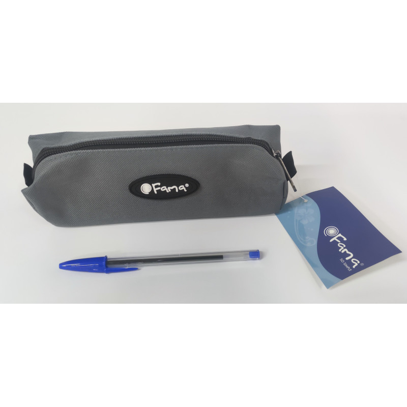 PORTATODO REDONDO SENCILLO FAMA ESCOLAR GRIS 24585CZ