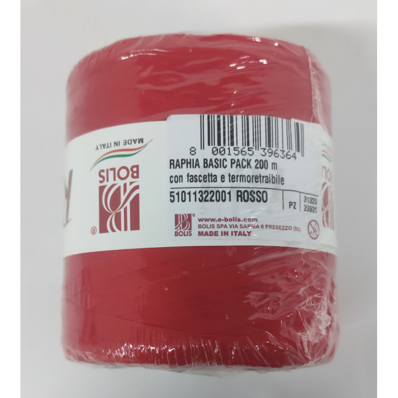 RAFIA SINTETICA FAMA 200M COLOR ROJO 51011322001