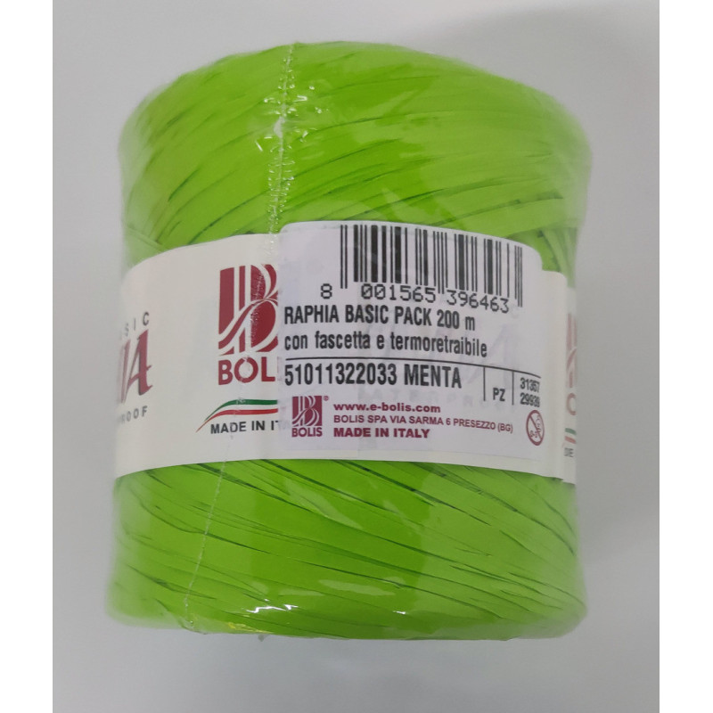 RAFIA SINTETICA FAMA 200M COLOR VERDE MENTA 51011322033