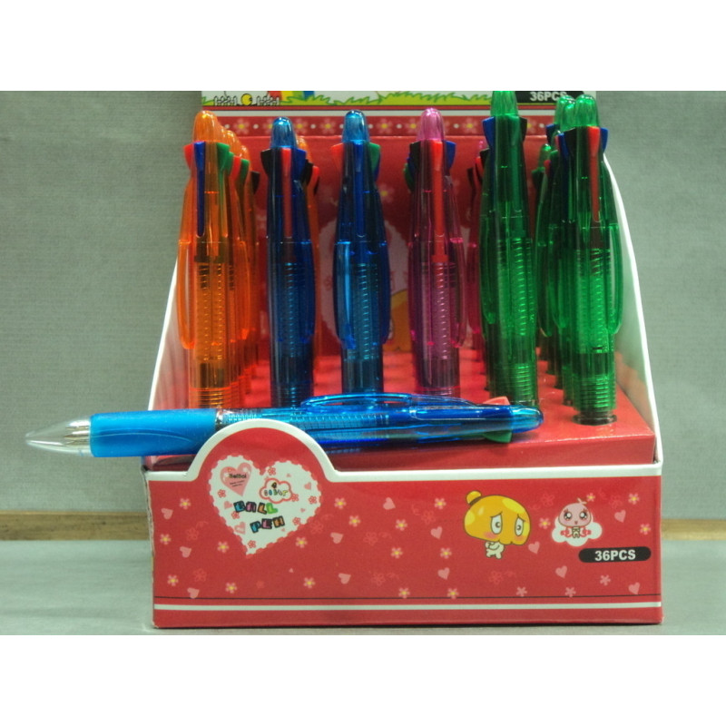 BOLIGRAFO SAMER BEL BOL 4 COLORES PLASTICO SURTIDO 03.332-00
