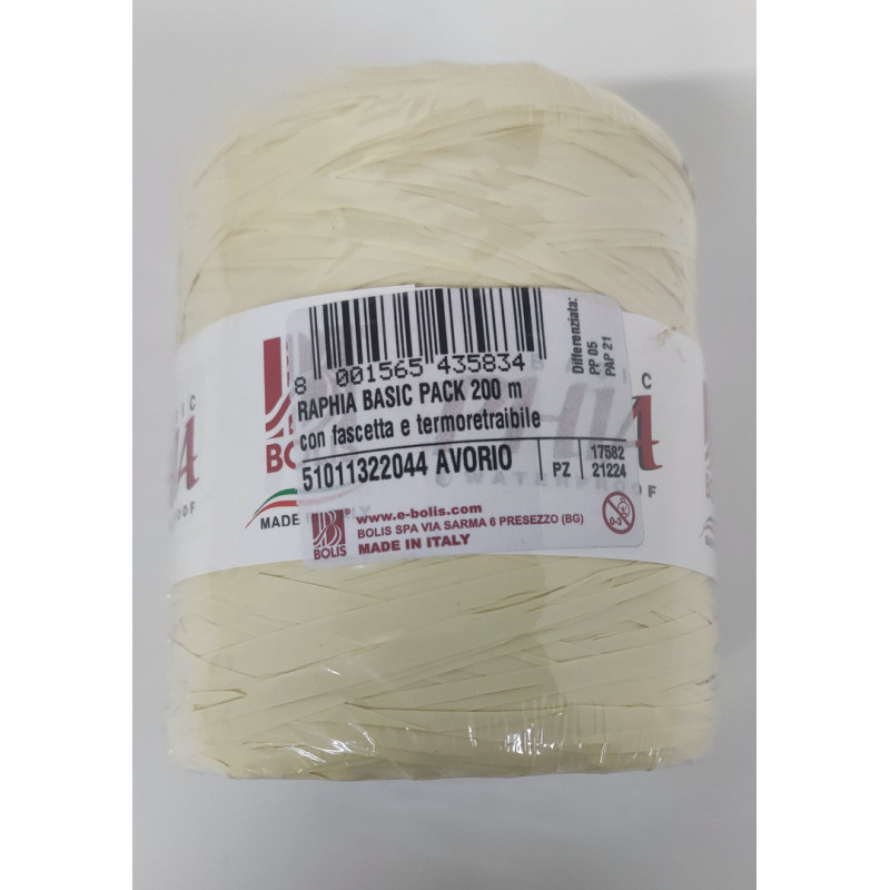 RAFIA SINTETICA FAMA 200M COLOR MARFIL 551011322044