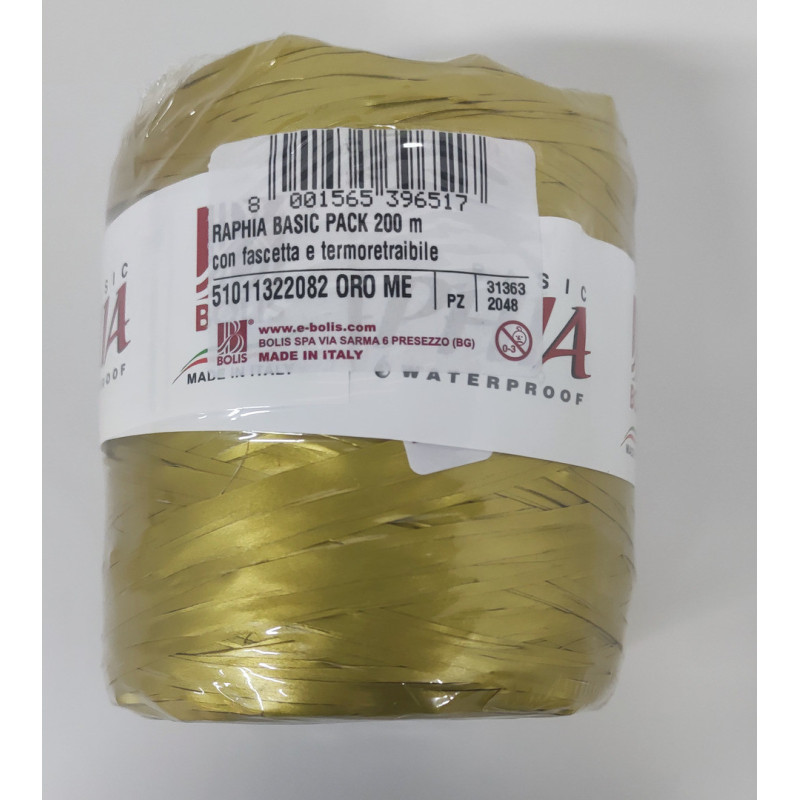 RAFIA SINTETICA FAMA 200M COLOR ORO 551011322082