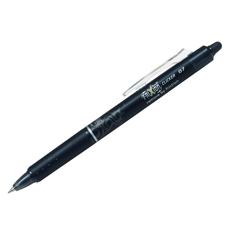 BOLIGRAFO PILOT FRIXION CLICKER RETRACTIL NEGRO C/12U