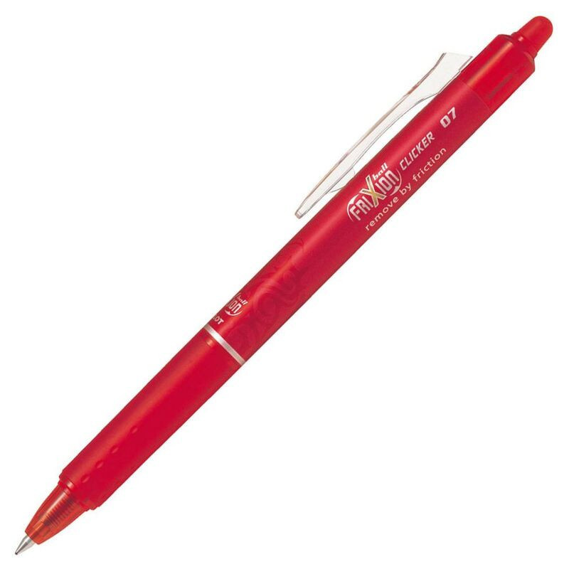 BOLIGRAFO PILOT FRIXION CLICKER RETRACTIL ROJO C/12U