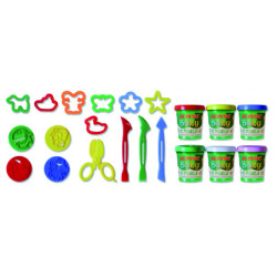 PASTA MODELAR DOUGH ALPINO BABY MEGA SET MODELA C/6U C/ACCESORIOS DP002005