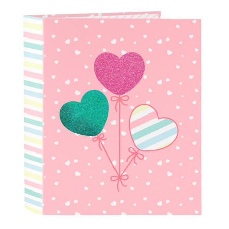 CARPETA F. 4 ANILLAS 35MM LOMO ANCHO BLACKFIT8 "GLOBITOS" 542339657 SAFTA23 VAC