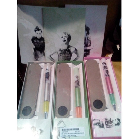 BOLIGRAFO INOXCROM BE-MINE MINIMETAL C/FUNDA 008941 ^