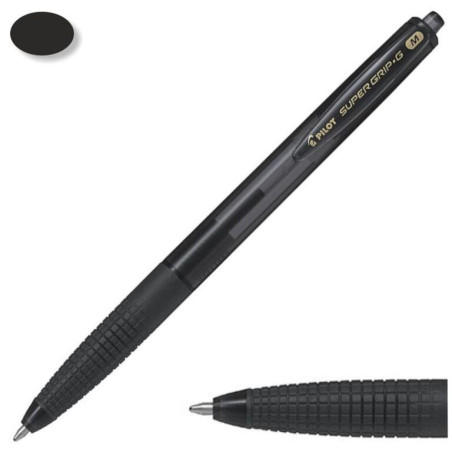 BOLIGRAFO PILOT SUPER G ECO CLIP NEGRO C/12U