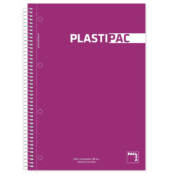 CUADERNO T PP FOLIO 100H MICROPERFORADO PACSA PLASTIPAC 90G LISO 16686