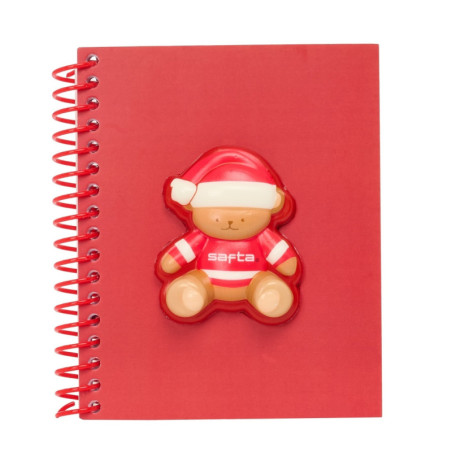 BLOC DE NOTAS FRONTAL SQUISHY OSITO ROJO 5425031007 SAFTA25 SEPTIEMBRE