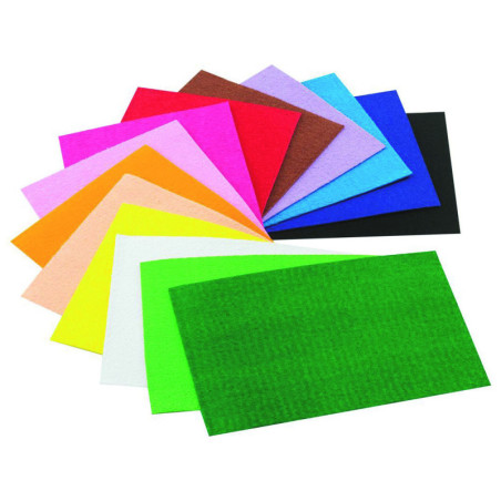 GOMA EVA TOALLA 10HJ SURTIDOS 400x600x2MM FAIBO 1661-00