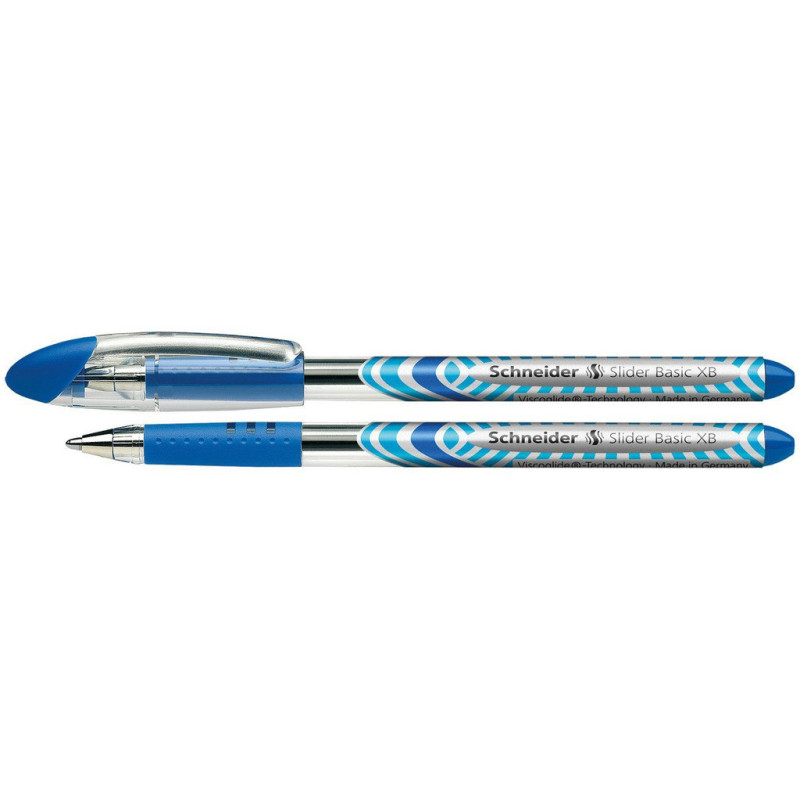 BOLIGRAFO SCHNEIDER SLIDER BASIC XB AZUL C/10U