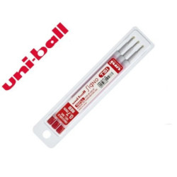 BOLIGRAFO RECAMBIO UNI-BALL SIGNO TSI BORRABLE ROJO BLISTER 3U