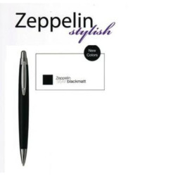 BOLIGRAFO INOXCROM ZEPPELIN STYLISH NEGRO MATE ^