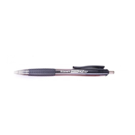 BOLIGRAFO LUXOR MICRA RETRACTIL X2 05 CAJA 10U COLOR NEGRO DMM