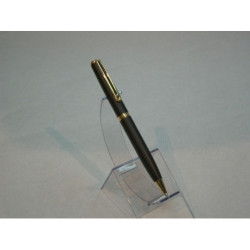 BOLIGRAFO INOXCROM WALL STREET ELEGANCE PIZARRA BLACK STONE ^