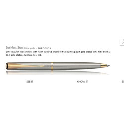 BOLIGRAFO PARKER SONNET SLIM ACERO GT