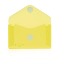 DOSSIER VELCRO OFFICEBOX 6,2*10,5 AMARILLO BOLSA 10U 90653