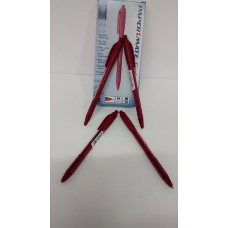 BOLIGRAFO PAPERMATE CONFORTMATE RETRACTIL ROJO C/12U ^