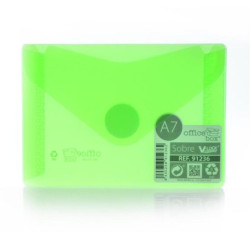 DOSSIER VELCRO A7 OFFICEBOX COLOR VERDE PTE 10U 91236