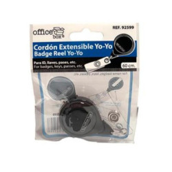 PORTA DISTINTIVO RETRACTIL OFFICEBOX 60CM BOLSA 10U 92599