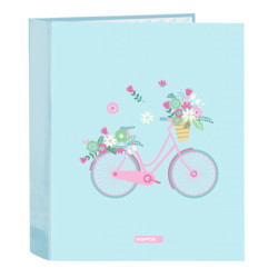 CARPETA F. 4 ANILLAS 35MM LOMO ANCHO SAFTA "BICICLETA" 542449657 SAFTA24 VAC 27*33