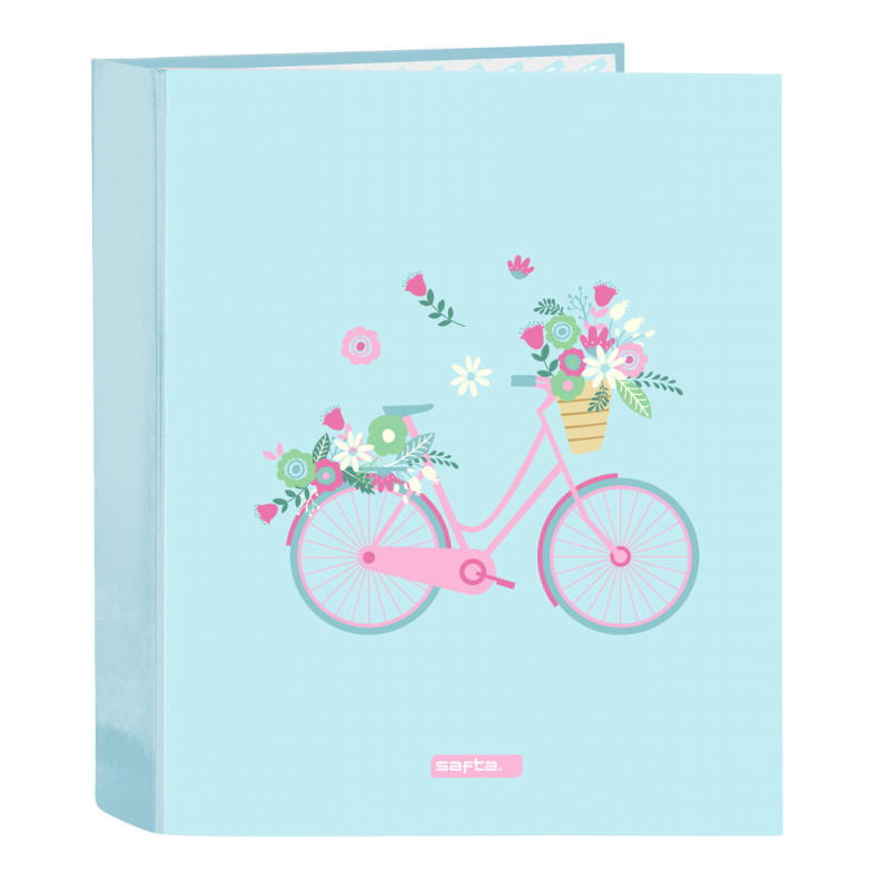 CARPETA F. 4 ANILLAS 35MM LOMO ANCHO SAFTA "BICICLETA" 542449657 SAFTA24 VAC 27*33