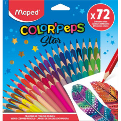 LAPICEROS COLOR COLOR'PEPS STAR caja 72 UDS MAPED 832072