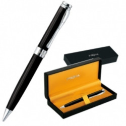 BOLIGRAFO PERONA LACA NEGRO CROMO C/ESTUCHE 040700 ^