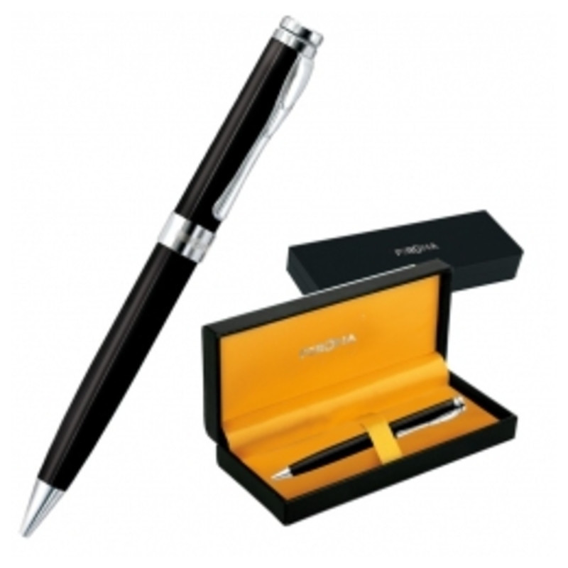 BOLIGRAFO PERONA LACA NEGRO CROMO C/ESTUCHE 040700 ^