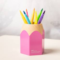 CUBILETE DELI PLASTICO LAPIZ COLORES SURTIDOS 9145