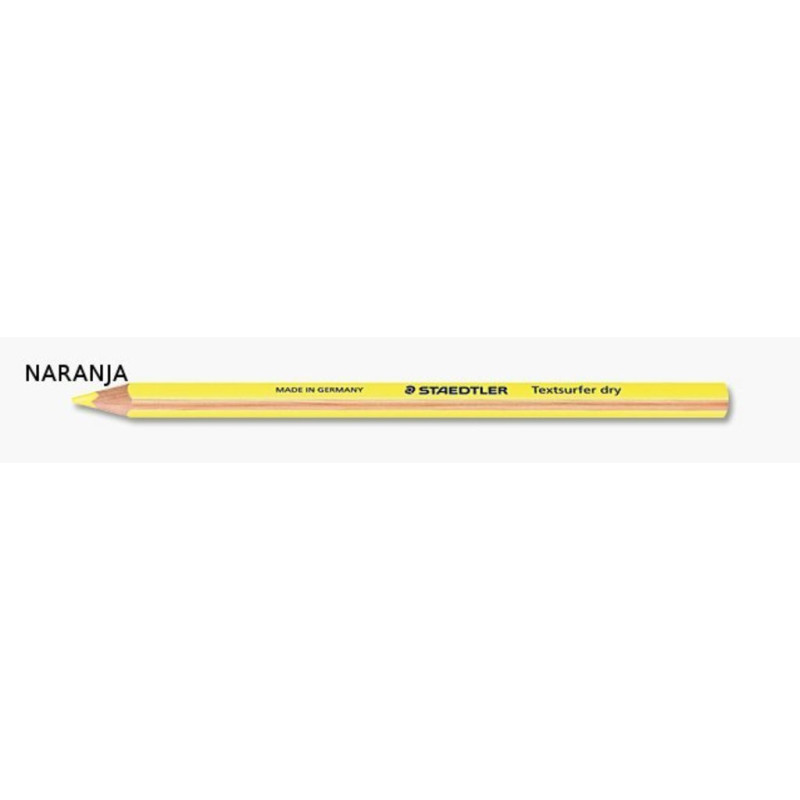 MARCD.FLUOR LAPIZ STAEDTLER TEXTSURFER DRY NARANJA C/12U